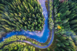 Mountain Loop Highway Drone View 4K5985644